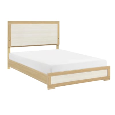 Sterling Contemporary Queen Bed in Natural and White Finish by Home Elegance - HEL-2330-1