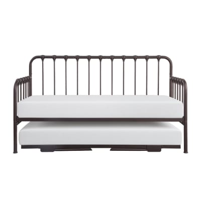 Constance Daybed with Lift-up Trundle in Dark Bronze Finish by Home Elegance - HEL-4983DZ-NT