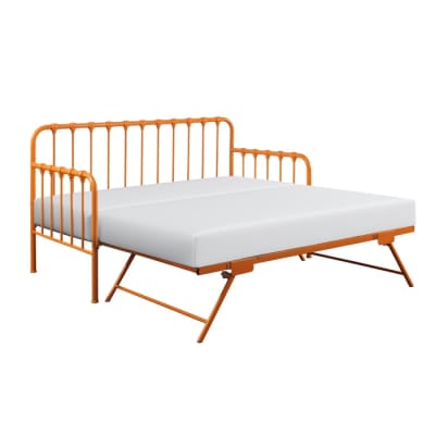 Constance Daybed with Lift-up Trundle in Orange Finish by Home Elegance - HEL-4983RN-NT