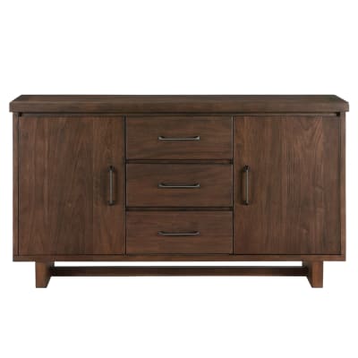 Franco Modern Rustic Storage Server in Walnut Finish by Home Elegance - HEL-5414-40