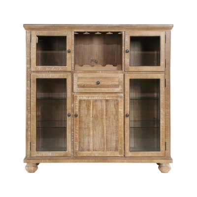 Weatherford Curio in Wheat Finish by Home Elegance - HEL-5904NF-50