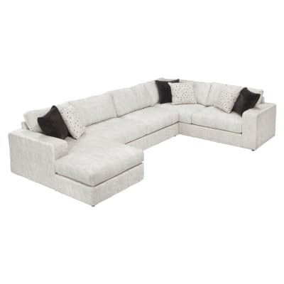 Solace 3-Piece Sectional Sofa with Left Chaise in Beige Microfiber by Home Elegance - HEL-8401BES-3LCRT