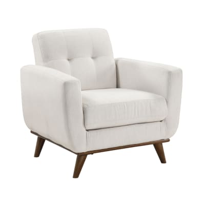 Martina Contemporary Tufted Back Chair in Beige Textured Fabric by Home Elegance - HEL-8428BE-1