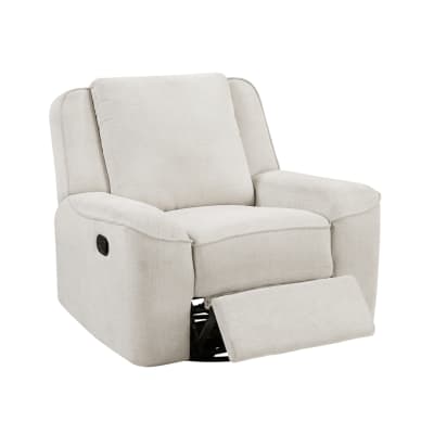 Monterey Swivel Reclining Chair in Beige Chenille Upholstery by Home Elegance - HEL-8530BE-1