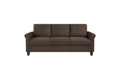 Kenmare Sofa in Chocolate Fabric by Home Elegance - HEL-9235CH-3