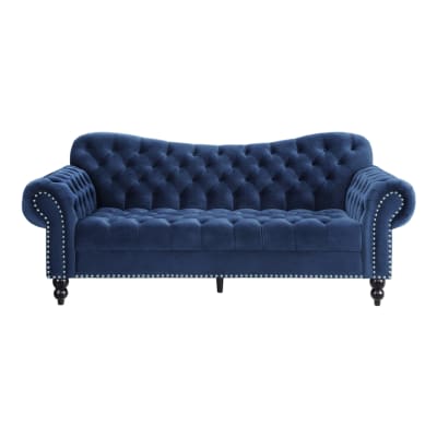 Rosalie Sofa in Navy Blue by Home Elegance - HEL-9330BU-3