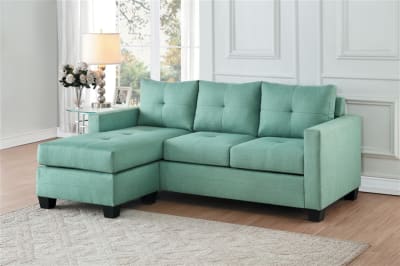 Phelps Reversible Sofa Chaise in Teal by Home Elegance - HEL-9789TL-3LC