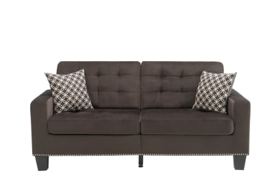 Lantana Sofa in Chocolate by Home Elegance - HEL-9957CH-3