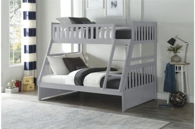 Orion Twin/Full Bunk Bed in Gray Finish by Home Elegance - HEL-B2063TF-1