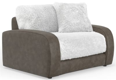 Snowball Oversized Chair in Taupe and Natural Fabric by Jackson Furniture - 1320-01