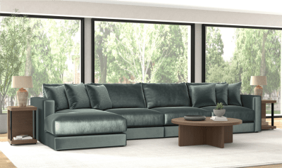Remington 4 Piece Chaise Sectional in Pine Fabric by Jackson Furniture - 2245-4CR