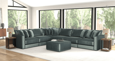 Remington 6 Piece Sectional in Pine Fabric by Jackson Furniture - 2245-6