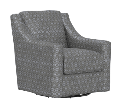 Hyde Park Accent Swivel Chair in Pewter Fabric by Jackson Furniture - 2301-21-P