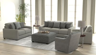 Hyde Park 2 Piece Sofa Set in Stone Fabric by Jackson Furniture - 2301-S