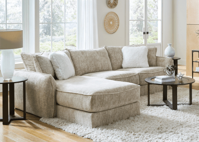 Bucktown 2 Piece Sectional in Natural Parchment Fabric by Jackson Furniture - 2306-2R