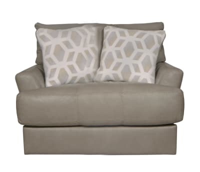 Prato Chair in Putty Leather by Jackson Furniture - 2482-01-P