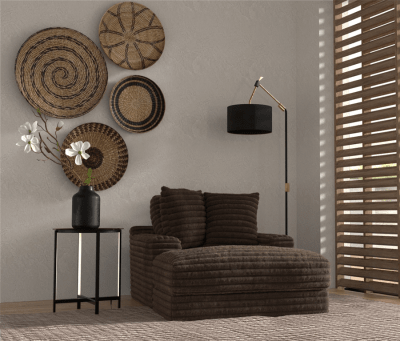 Comfrey Chaise in Chocolate Fabric by Jackson Furniture - 3045-09-CH