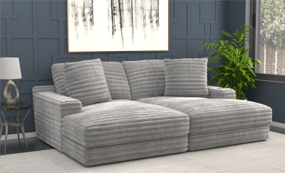 Comfrey Chaise Sofa in Moonstruck Fabric by Jackson Furniture - 3045-M