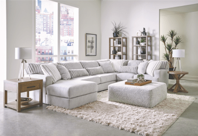Logan 3 Piece Sectional in Moonstruck Fabric by Jackson Furniture - 3303-03