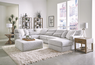 Logan 3 Piece Sectional in Moonstruck Fabric by Jackson Furniture - 3303-03R