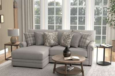 Livingston 2 Piece Chaise Sectional in Linen Fabric by Jackson Furniture - 3345-2