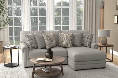 Livingston 2 Piece Chaise Sectional in Linen Fabric by Jackson Furniture - 3345-2R