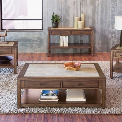 Mesa Valley Cocktail Table in Tobacco Finish by Liberty Furniture - 147-OT