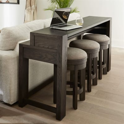 Lennox Hill 4 Piece Bar Table Set in Bark Finish by Liberty Furniture - LIB-201-OT-4PCS