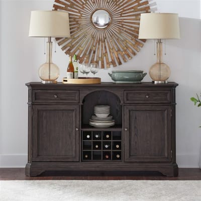 Grant Park Wine Buffet in Cappuccino Finish by Liberty Furniture - LIB-207-WB6438