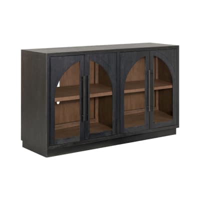 Archway 4 Door Accent Storage Cabinet in Charcoal Finish by Liberty Furniture - LIB-2254-AC1000