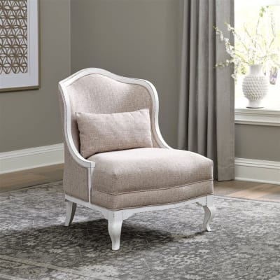 Magnolia Manor Upholstered Accent Chair in Antique White Finish by Liberty Furniture - LIB-244-ACH15