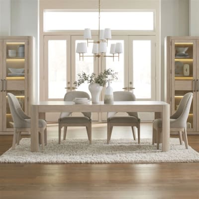 South Bend Rectangular Leg Table 5 Piece Dining Set in Cloud White Finish by Liberty Furniture - 306W-DR-5RLS