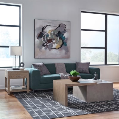 Corso 3 Piece Cocktail Table Set in Natural and Concrete Finish by Liberty Furniture - LIB-351-OT-3PCS
