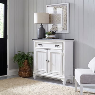 Allyson Park 42 Inch Accent Hall Console in Wirebrushed White Finish by Liberty Furniture - 417-AC42