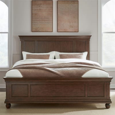 Rustic Traditions Panel Bed in Rustic Cherry Finish by Liberty Furniture - 589-BR-QPB