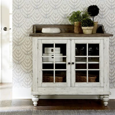 Whitney Server in Antique Linen and Weathered Gray Finish by Liberty Furniture - LIB-661W-SR4241