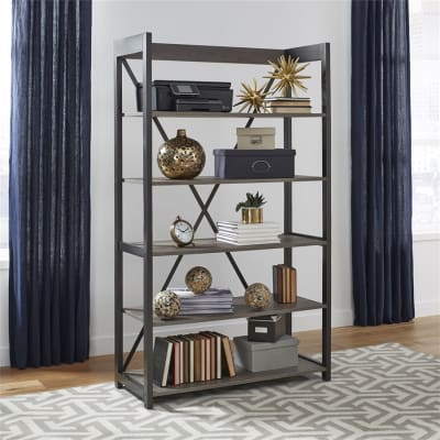Tanners Creek Bookcase in Greystone Finish by Liberty Furniture - 686-HO201