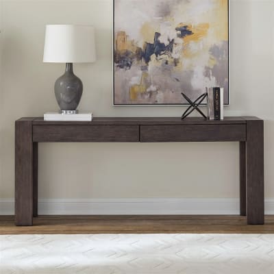 Cascade Falls Accent Console Table in Satin Espresso Finish by Liberty Furniture - 732-AC7230