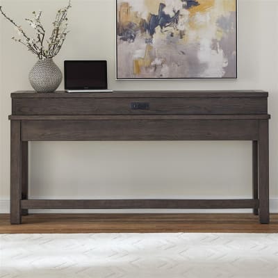 Cascade Falls Console Bar Table in Satin Espresso Finish by Liberty Furniture - 732-OT7236
