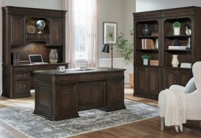 Provence Park 5 Piece Home Office Set in Chateau Brown Finish by Liberty Furniture - 765-HO