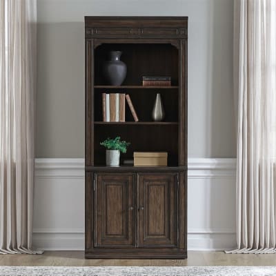 Provence Park Bunching Bookcase in Chateau Brown Finish by Liberty Furniture - 765-HO201