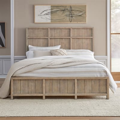 Proximity Place Queen Panel Bed in Barley Buff Finish by Liberty Furniture - LIB-780-BR-QPB