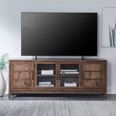 Shaker Lakes 82 Inch TV Console in Harvest Brown Finish by Liberty Furniture - LIB-936-TV82