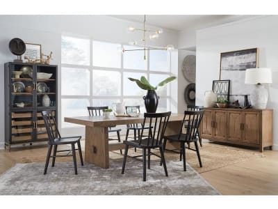 Lindon 7 Piece Rectangular Dining Room Set in Belgian Wheat/Coffee Bean Finish by Magnussen - MAG-D5570-21-60D