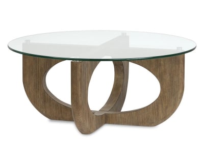 Lainey 3 Piece Round Cocktail Table Set in Almond Finish by Magnussen - MAG-T5951-45-05
