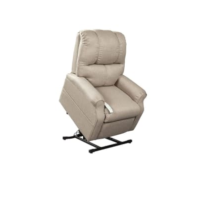 Pocono Power Lift Chair Chaise Lounger Recliner in Portobello Polyester by Mega Motion - NM-2001-PORT
