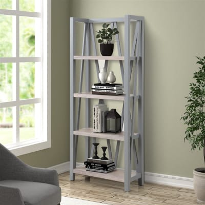 Americana Etagere Bookcase in Dove Finish by Parker House - AME#330-DOV