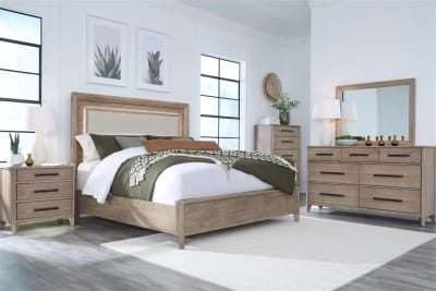 Breckenridge 6 Piece Queen Panel Bedroom Set in Medium Brown Finish by Parker House - PH-BBRE-KIT-Q-PNL