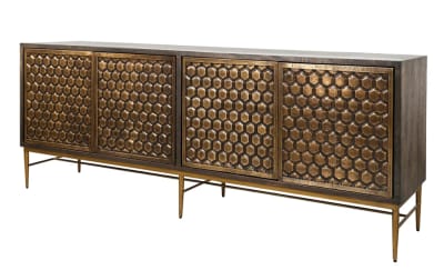 Cairo 80 Inch TV Console in Rich Coffee Bean Finish by Parker House - CAI#80