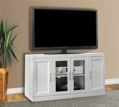 Catalina 56 Inch TV Console in Cottage White Finish by Parker House - CAT-411